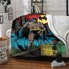 1pc Batman Blanket Lightweight Flannel Throw For Sofa, Bed, Travel, Camping, Livingroom, Office, Couch, Chair, And Bed