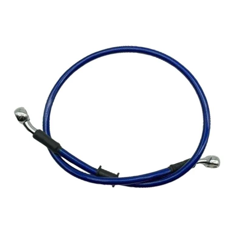 2X 10mm 28Degree Motorcycle Dirt Bike Braided Line Steel Brake Hose Cable Hydraulic Banjo Pipe 300-2200mm Fit Universal Racing