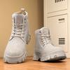 Men's Ankle Boots Genuine Leather Short Boots Retro Snow boots Warm Casual Plush Shoes