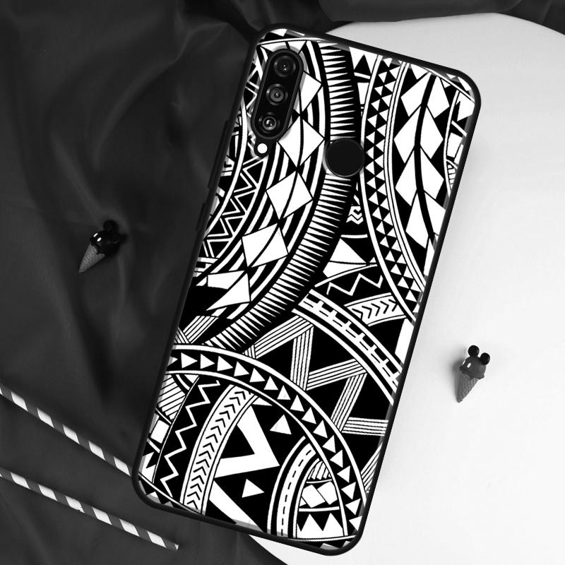 Maori Polynesian Samoan Tribal For Huawei Nova 12i 11i 8i 12s 9 10 SE Y90 Y60 Y70 Y72 Y61 Y91 P20 P40 P30 Lite P60 Pro Case