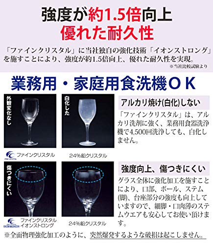 Toyo Sasaki Glass PALLONE Burgundy Wine Glasses, 725ml, Set of 3, Dishwasher Safe, Shatter-Resistant, Good Design Award Winning, Suitable for Red and