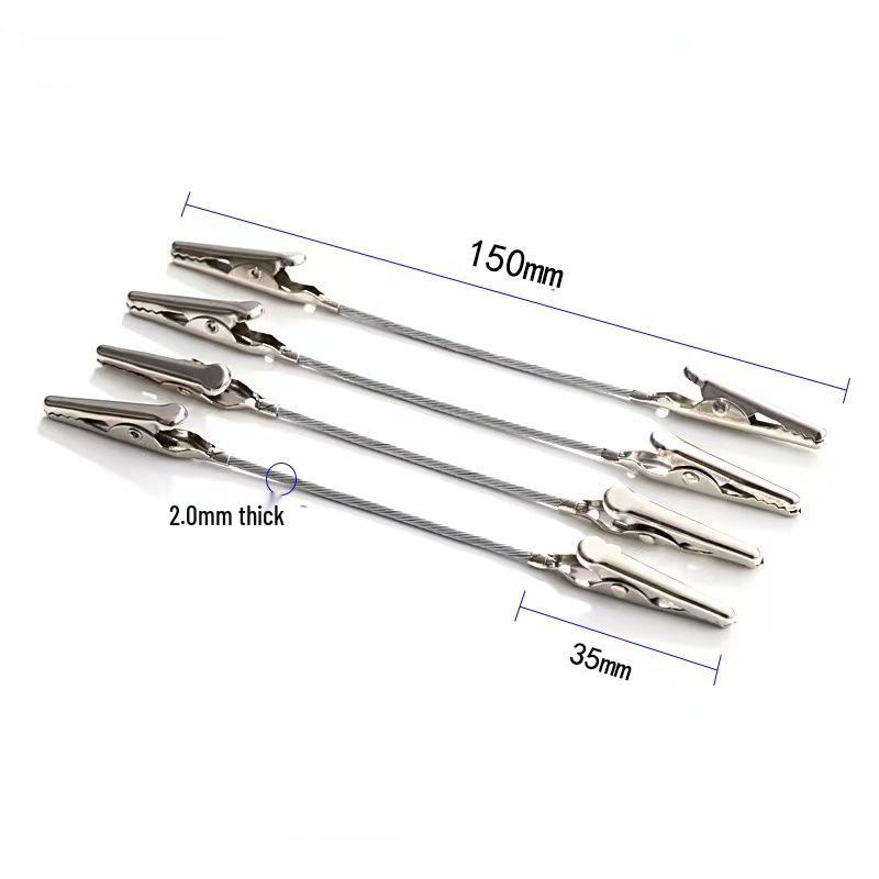 Double-Ended Alligator Clip with Steel Wire Rope for Sticky Notes, Photos, or Business Cards