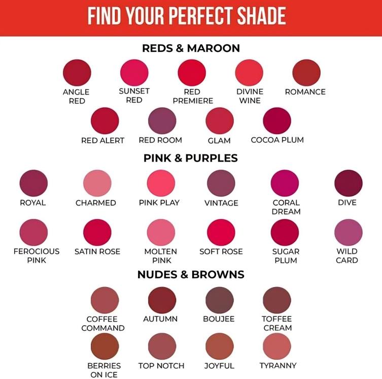 Insight Cosmetics Non Transfer Liquid Lipstick, Matte Texture