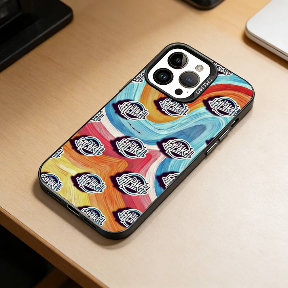 Band The s-Strokes  Phone Case For iPhone 17,16,15,14,13,12,11 Plus,Pro Max,XS,Colorful Silver Phone case Funda Cover
