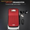 Universal Car Armrest Pad Height-Increasing Insoles Shearling Tissue Storage Box With Side Card Holder/Storage Pouch