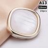 10 Stück 18/21/25mm Blume Perle Gold Kunststoff Schaft Knöpfe für Damen Bekleidung Jacke Pullover Nähzubehör Scrapbooking