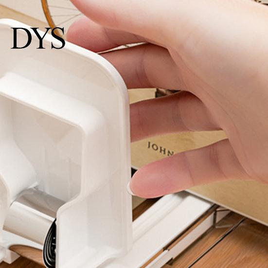 Transparent Desktop Storage Bin Sliding Action Bookend, Clear Book Stopper, Space Saving Organizer for Office Study Room File Sorter And Bookshelf