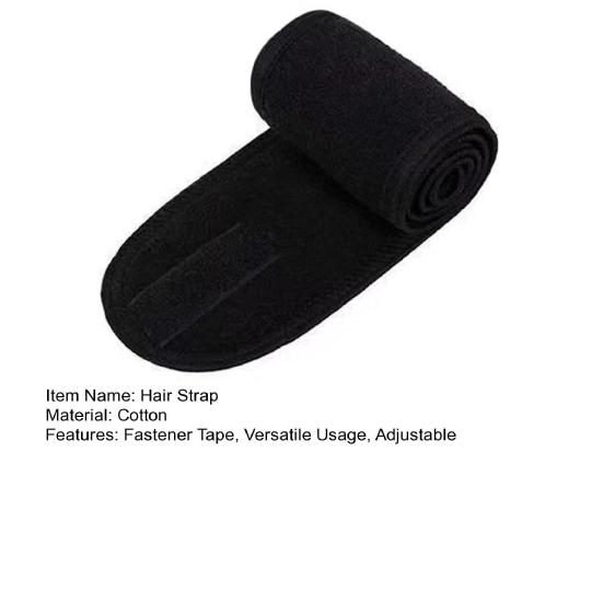 Hair Strap with Adjustable Fastener Tape Comfortable Velvet Cloth Fast Absorption Makeup Bathing Dressing Exercise Hair Band