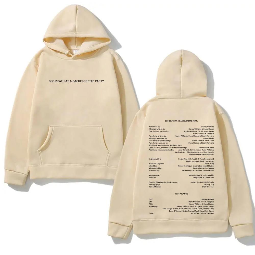Hayley Williams NEW HOODIE 2026 Winter HighQuality Moletom EGO DEATH AT A BACHELORETTE PARTY Graphic Printing Hoody Comfortable