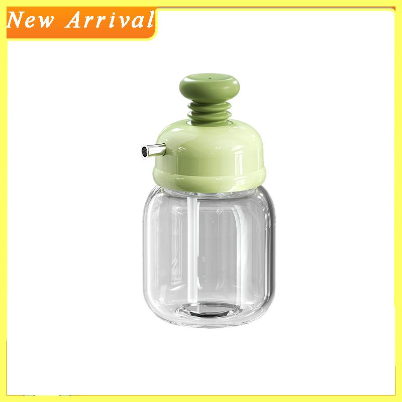 Glass Oil Squeeze Bottle Portion Control Seasoning Tool Soy Sauce Vinegar Dispensers Lemon Juice Pouring Jar for Kitchen Gadgets