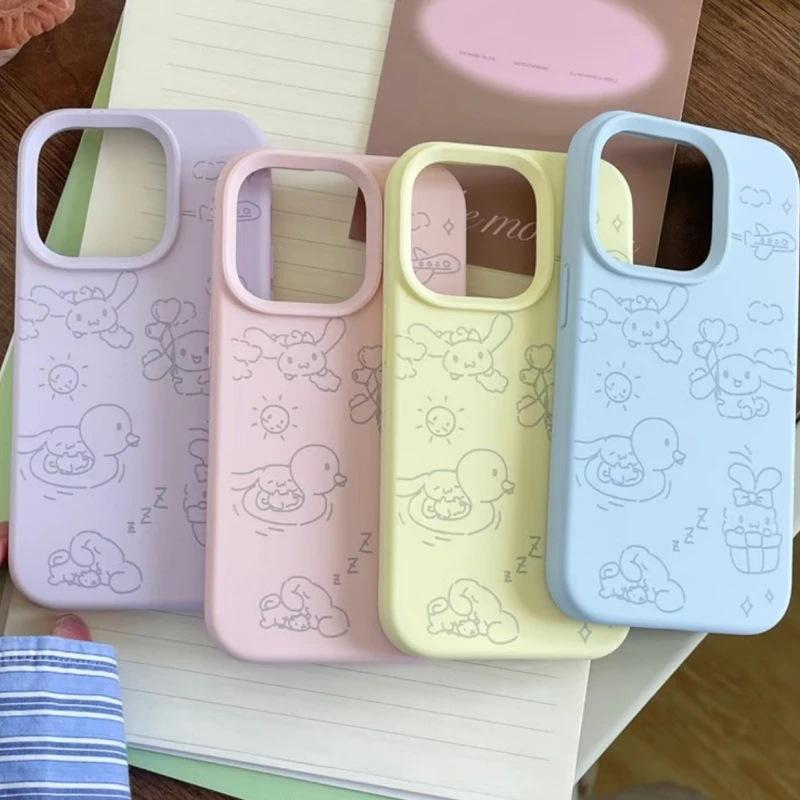 Swimming Yugui Dog Suitable for Apple iPhone17/16Pro Mobile Phone Case 15 Glutinous Rice 13 Liquid 12 Large Hole 14 Soft