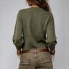 2026 Casual Button Round Neck Cardigan Sweater - European & American Style