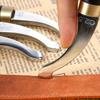 1PC Leather Edger Creaser Wooden Handle Leather Shallow Slot Edging Device Trimmer Grooving Creasing Leather Edging Creaser