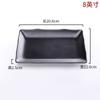 Melamine Plates Sushi Plate Rectangle Black Plastic Dinner Plate Kitchen Tableware Commercial Rotisserie Side Dishes