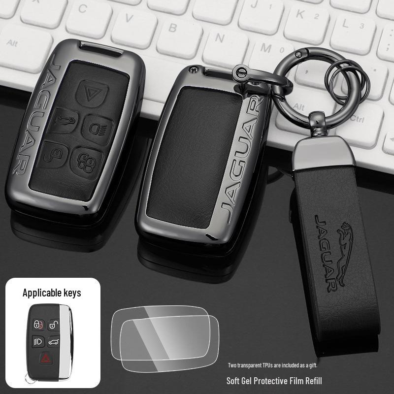 Jaguar Key Case: Compatible with XEL, XFL, F-Pace, XJL, XF, XE, F-Type 2022 Models – Luxury Shell Buckle Bag