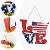 Charming American Independence Day Wooden Love Hanging Decor For Home And Hotel Display