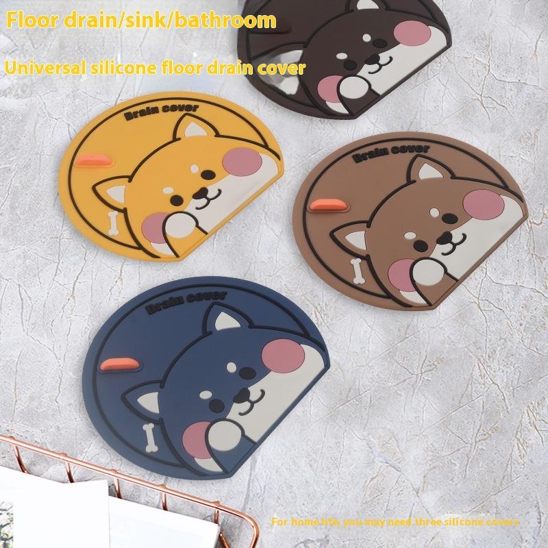 Sewer Floor Drain Cover Deodorizer Bathroom Silicone Deodorant Mat Thickening Kitchen Toilet Toilet Insect-Proof Floor Drain Mat