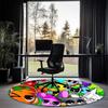 Sprunki Printed Round Rug Carpet Chair Rug Area Rug Entryway Doormats,for Office Chair Living Room Bedroom Kitchen Room.