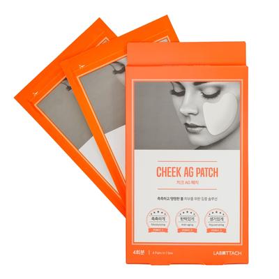 Wooshin Labottach Cheek AG Patch – Hydrogel Mask with Collagen for Cheek Skin Care, 4 Pairs