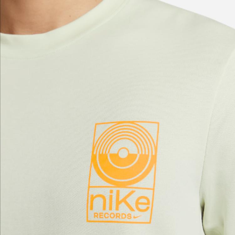 Nike American Vintage Letter Print Round Neck Casual Short Sleeve T-Shirt Men Tops Light-Green FN3320-020