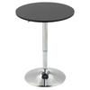 Bar Table, Height Adjustable, Round Non-Slip Base, Ø60 x 69-93 cm, Black