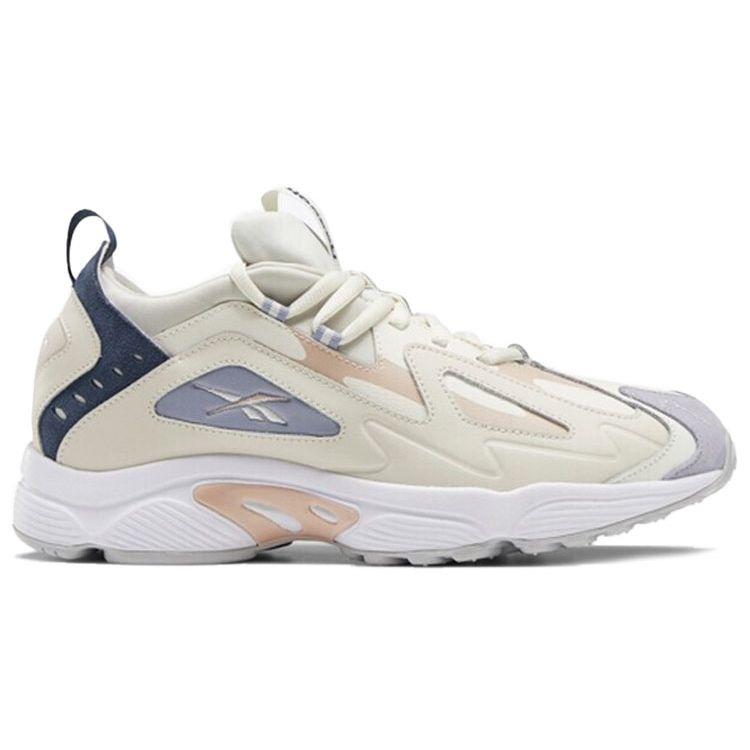 Reebok DMX Series 1200 Synthetic Leather Fabric Two-Layer Cowhide Sports Shock Absorption Low-Top Lifestyle Shoes Unisex Sneaker Beige Gray FZ5459