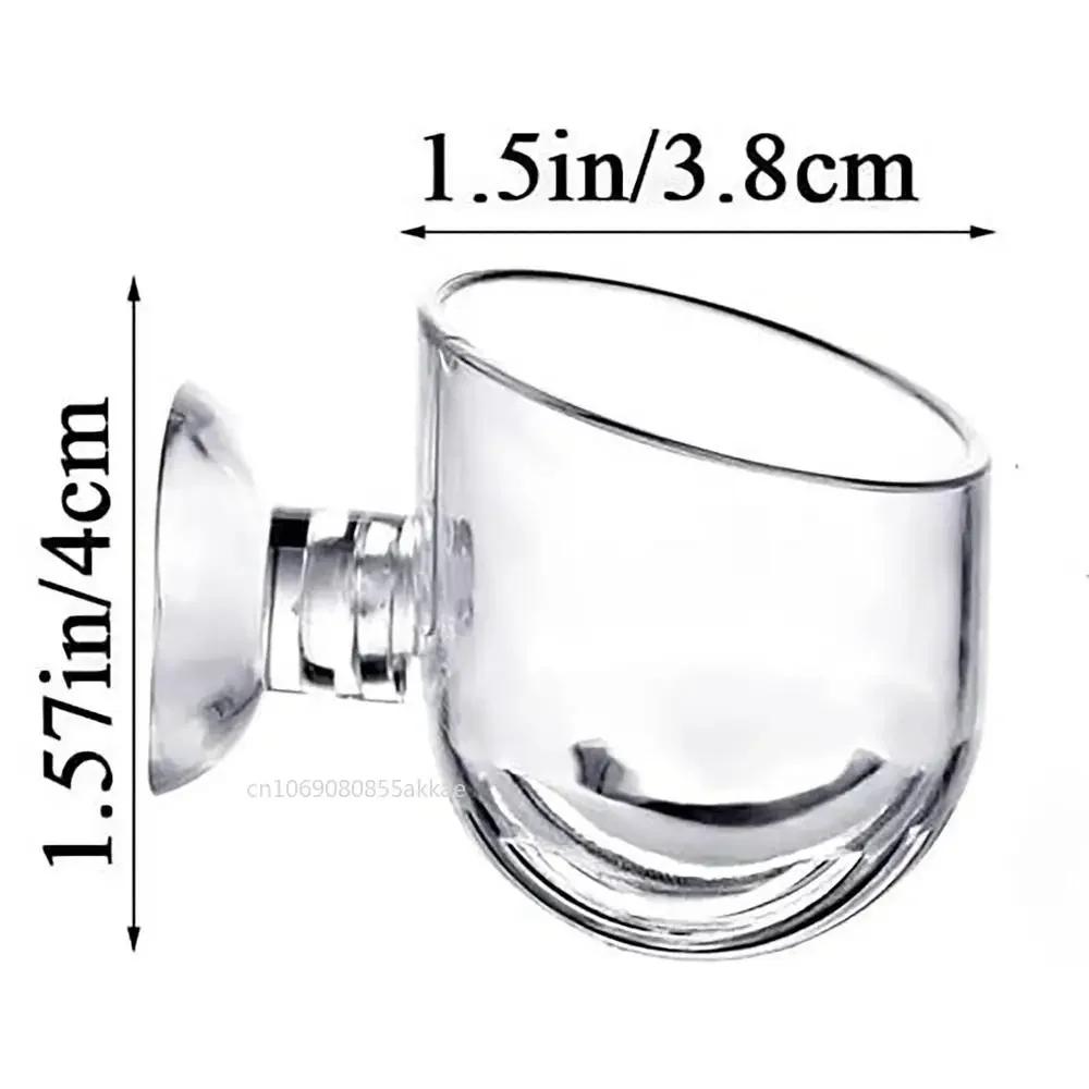 1pc Aquarium Decorations Plant Cup Pot Acrylic Aquatic Plant Cup with Suction Holder Planting Cylinder Cup Aquarium Accessories