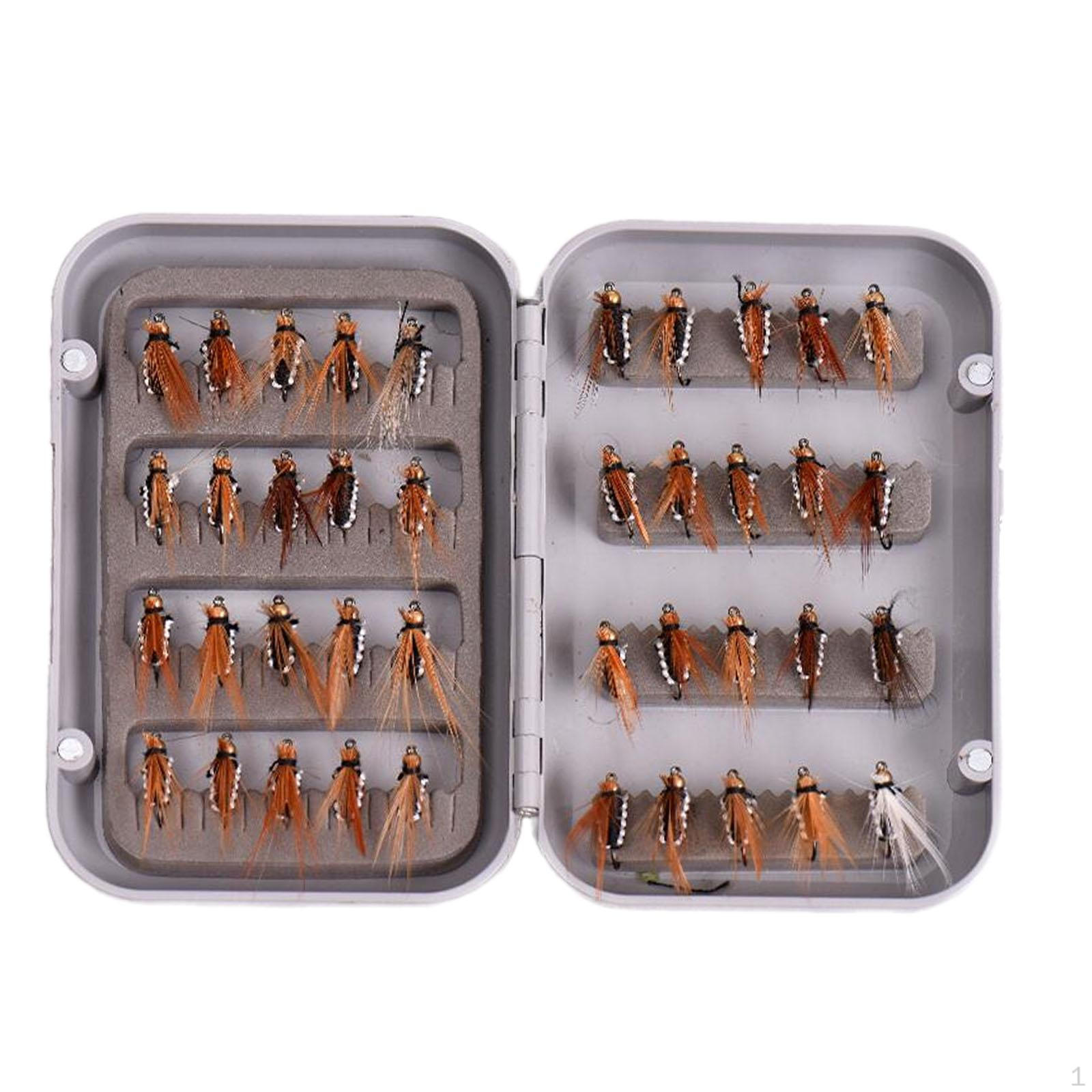 

40 штук искусственных приманок для рыбалки нахлыстом, приманки для окуня, легкие, реалистичные