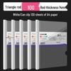 A4 Thickened Transparent Lever Arch File Folder - Multilayer Document Holder for Test Papers