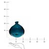 Recyc GLASS VASE 22cm Boho | BLUE