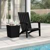 vidaXL Adirondack Garden Chair Black Polypropylene
