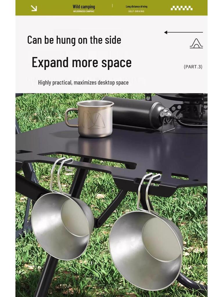 Compact Outdoor Folding Table: Multifunctional, Lightweight & Perfect for Camping, Picnics, or Coffee