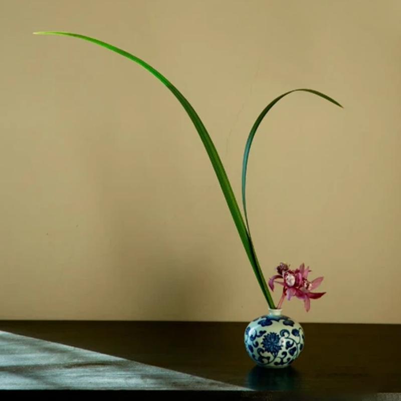 10pcs/bundle Plastic Room Flat Leaves Nature Decoration Fresh Flower Arrangement Simulation Flower Green Bending