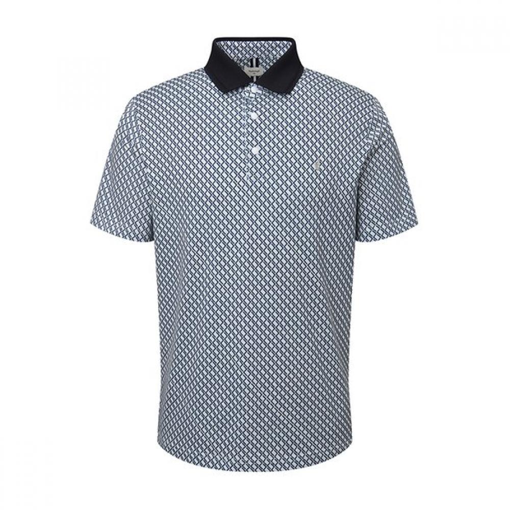Vanbrough Mesh Span Print Half Sleeve Polo Shirt Bputg1270 Ny 95
