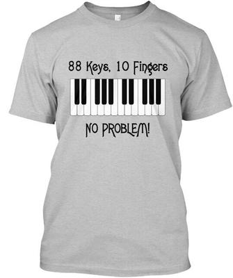 T-shirt Piano Man Made in USA Taglie dalla S alla 5XL