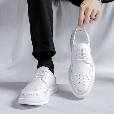 Weiße Lackleder Oxford Schuhe für Herren Spitzschuh Schnürschuhe Glänzende Schuhe Lässige Oxford Schuhe Herren Formelle Business Hochzeitsschuhe