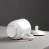 Gold-Rimmed Ceramic Teacup Set