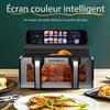 Friteuse sans huile - BAZARLAND30 - Double cuve 9L - 2200W - 10 programmes automatiques
