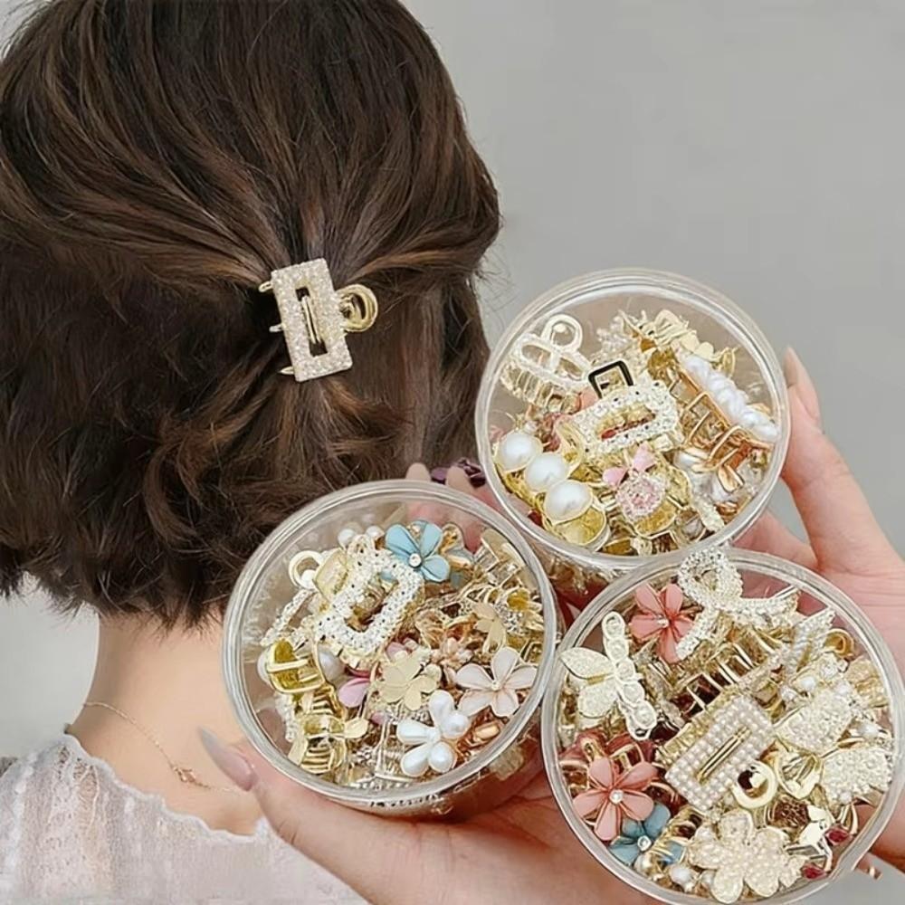 Pearl Pearl Hair Clip Alloy Crab Claw Clip New Mini Hair Hairpins