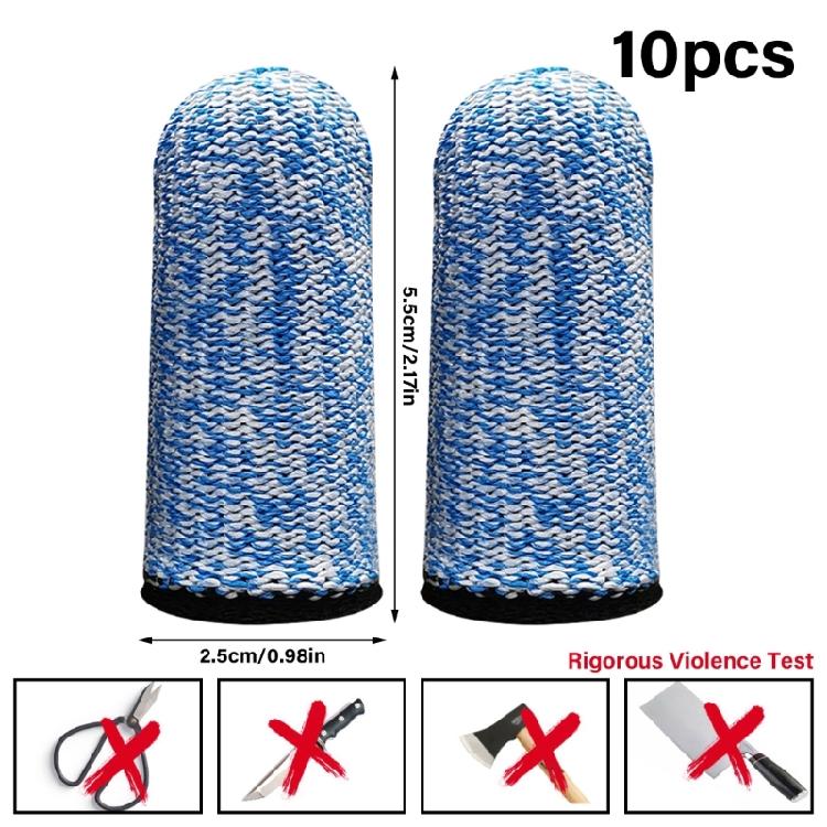 10 Pack Cut Resistant Finger Gloves Cots Shield Sleeve Guards Fit for Mechanic Glass Manufacturing And DIYer Enthusiasts