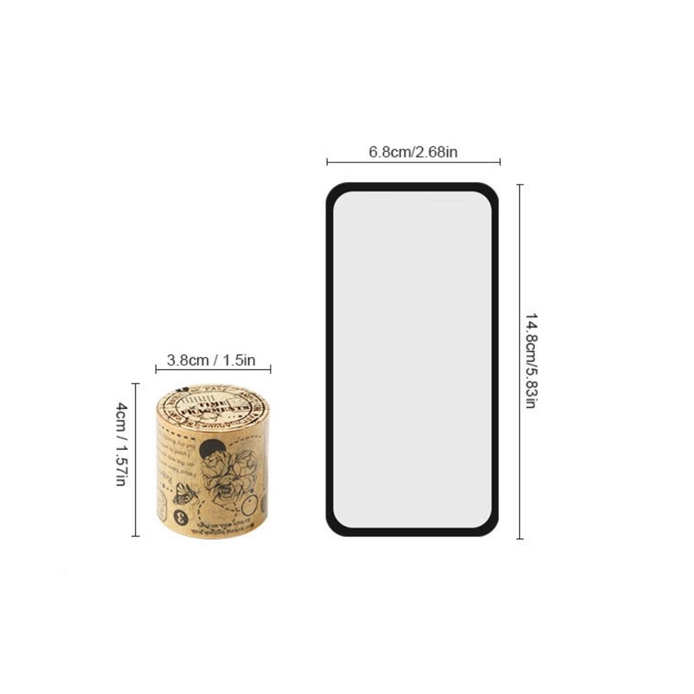 DIY Die-Cut Tape About the Past Series Decorative Paper Tape Vintage Washi Tape  Journal Decor