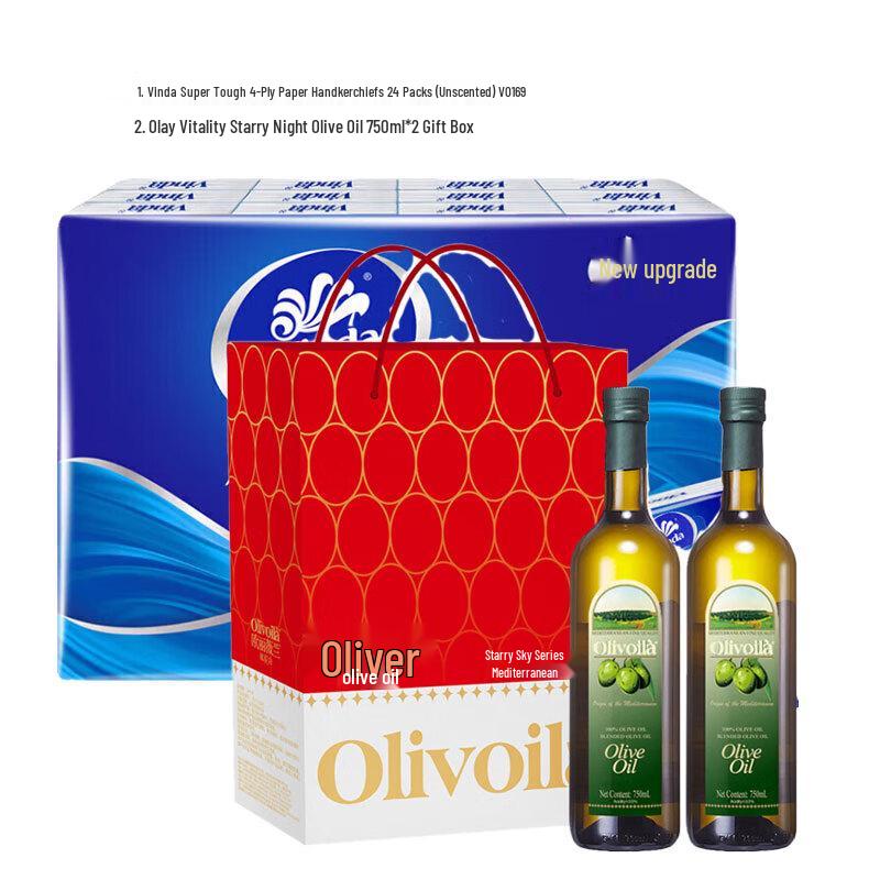 Vinda Tissues & Olitalia Olive Oil Gift Set