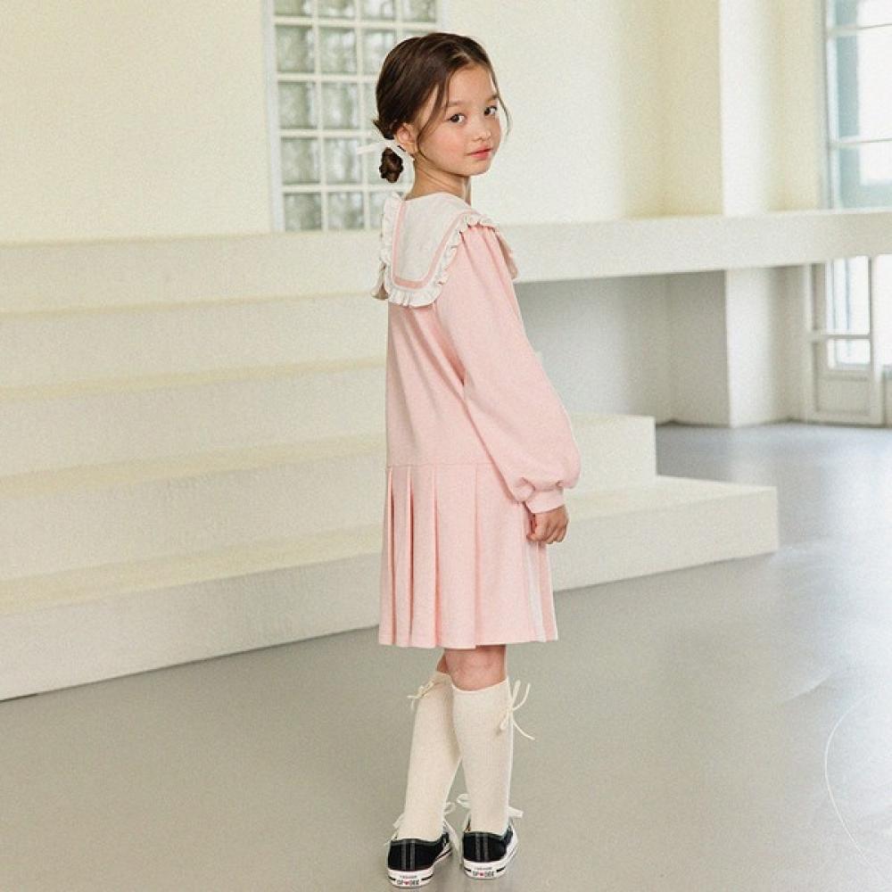 Olivan Carabanding Dress Coral