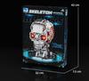 American 13089 Mechanical Skull Model, Compatible with Lego Bricks, Assembly Building Block Toy