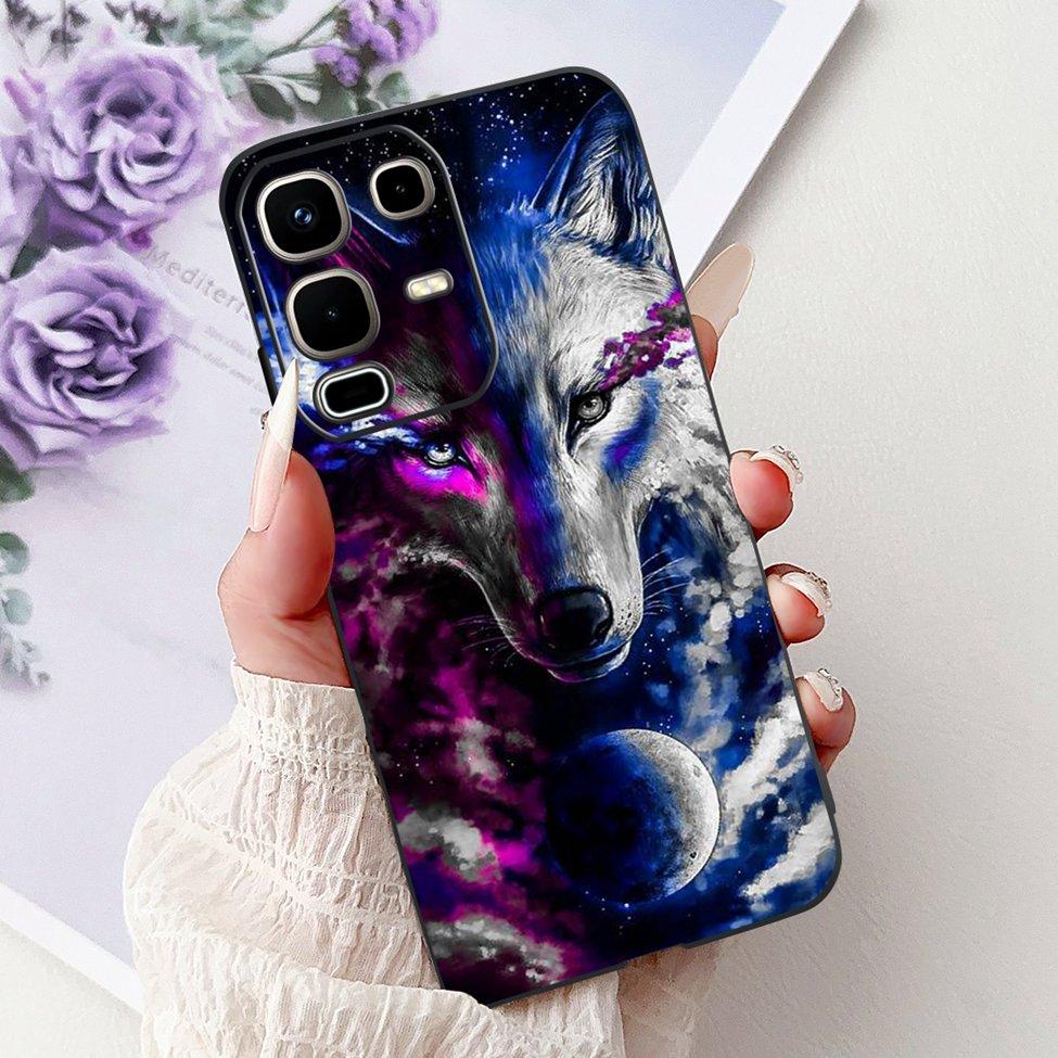 Per Infinix Note 50s X6870 Cover Posteriore Per Infinix Note 50s 5G Custodia Silicone Moda Lusso Fiori Gatto Carino Dipinto Divertente Paraurti