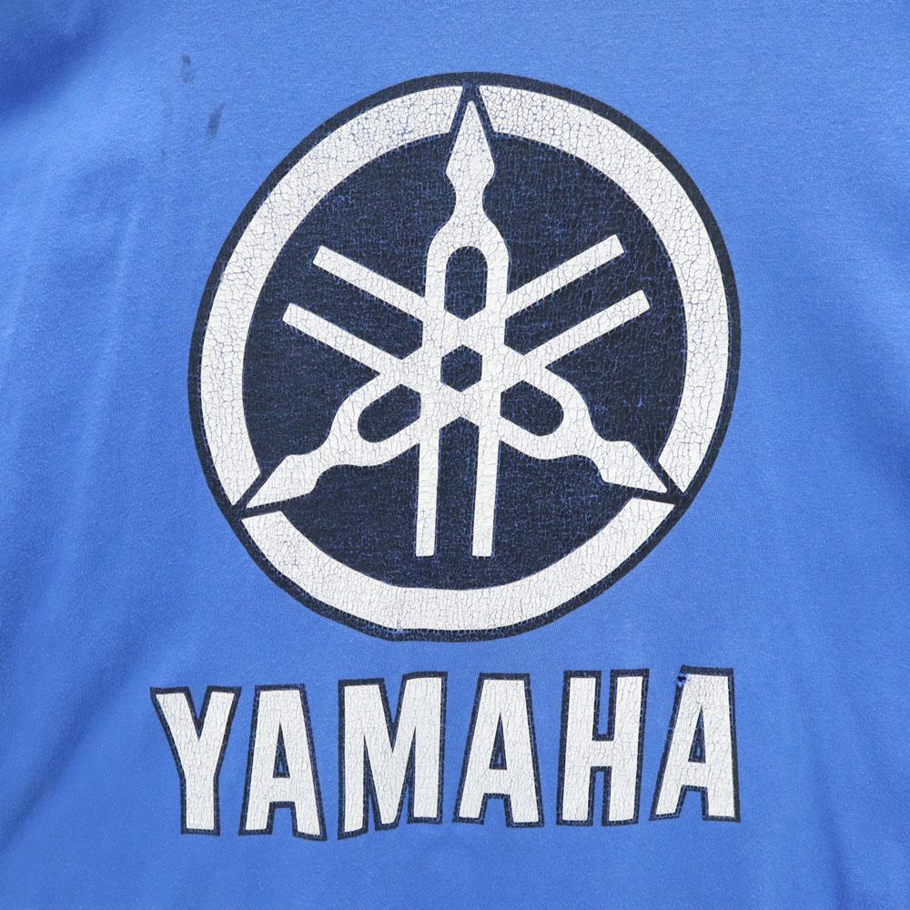 HANES 90s Tuning Fork Logo Print Short Sleeve YAMAHA T-shirt Men's Used