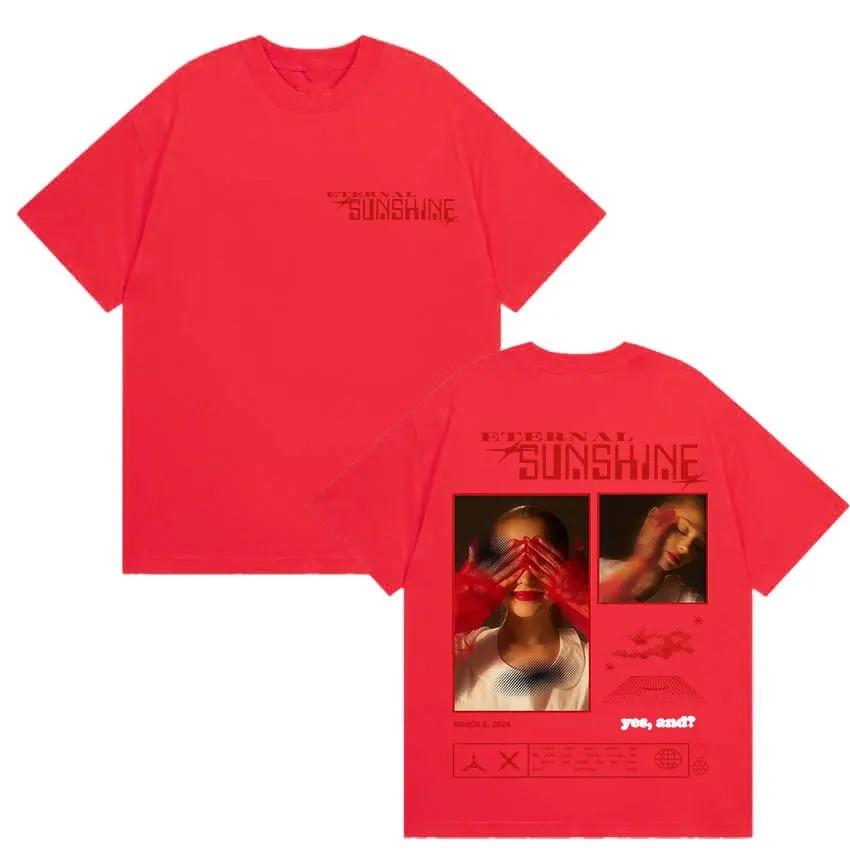 Singer Ariana Grande Tour Album 2026 Merch T-Shirt Men Women Fashion Pop Music Short Sleeve Shirt Casual Streetwear