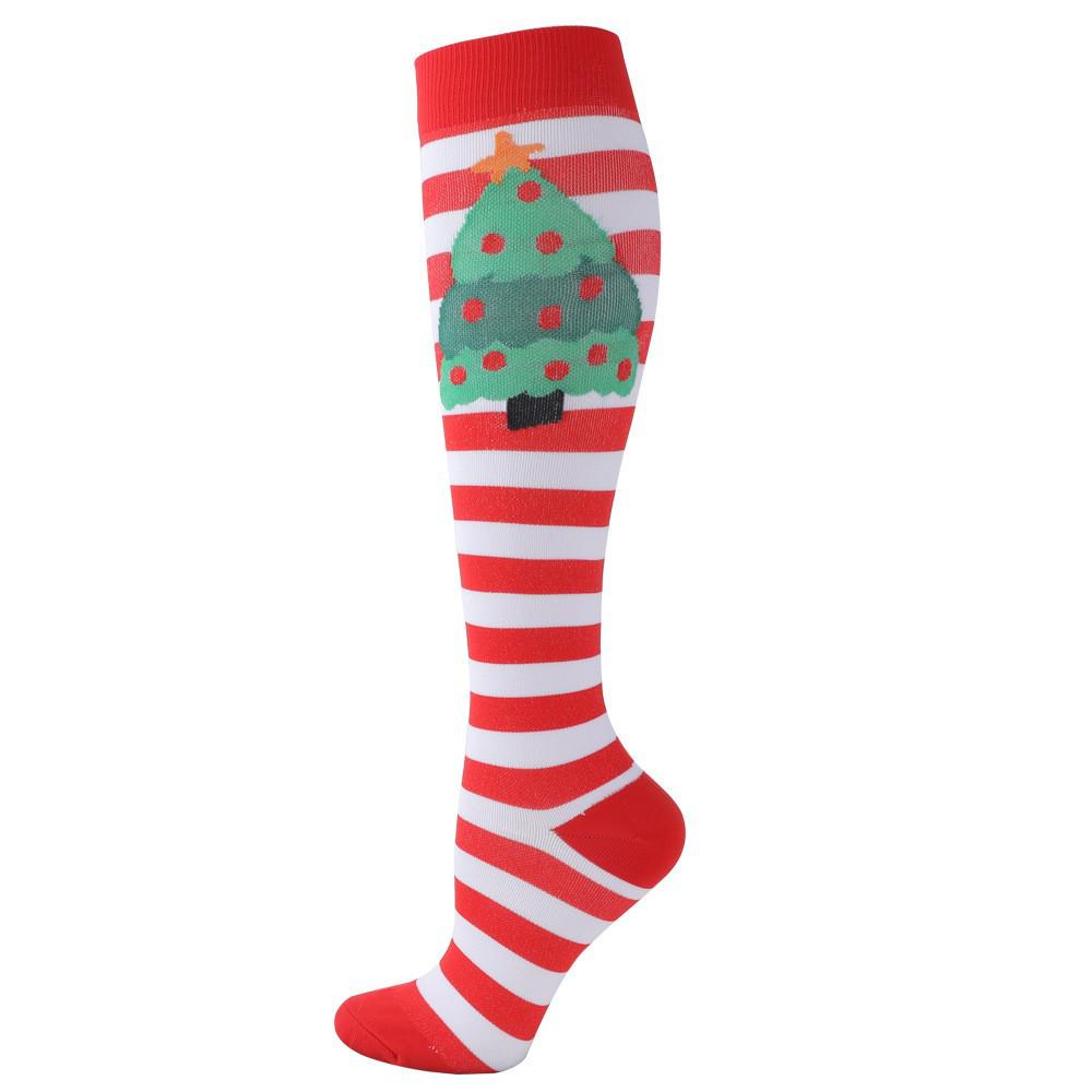 Unisex Christmas-Style Compression Socks for Outdoor, Casual, and Fitness Activities