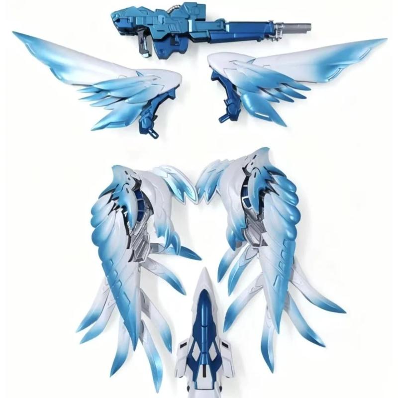 New MGSD Glacier Blue Gradient Wing Assembly Model Kit Action Figures Toys With Water Decals Display Stand Desktop Collectible