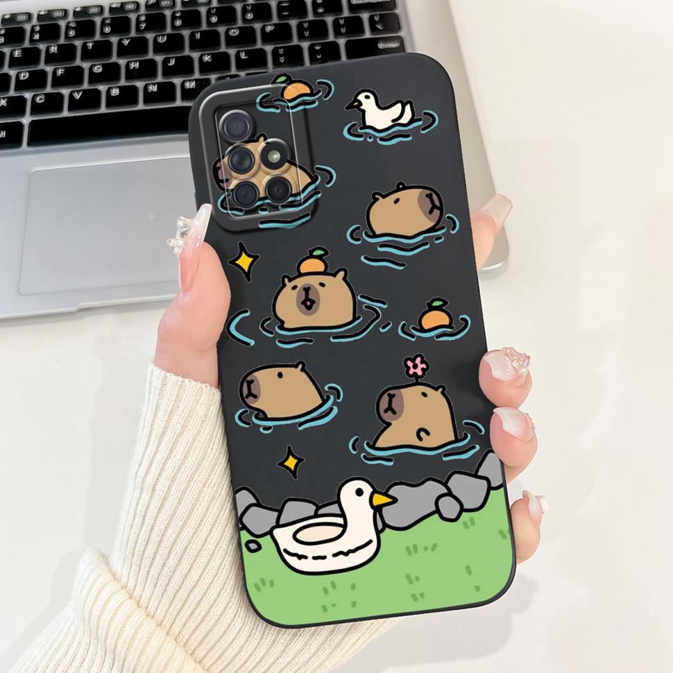 For Samsung Galaxy A71 Case Cute Panda Ultra Slim Soft TPU Back Cover Case For Samsung A71 A715F 4G Full Cellphone Phone Case